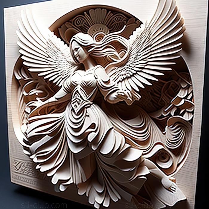 3D мадэль Сердце ангела Цукаса Ходжо (STL)